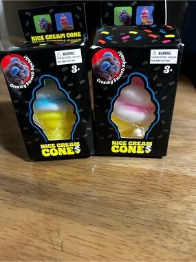 Ice Cream Squeeze Squishy, Ice Cream Cone Stress Relief Sensory Toy